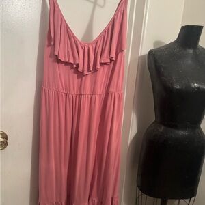 Torrid Soft Pink Gathered dress